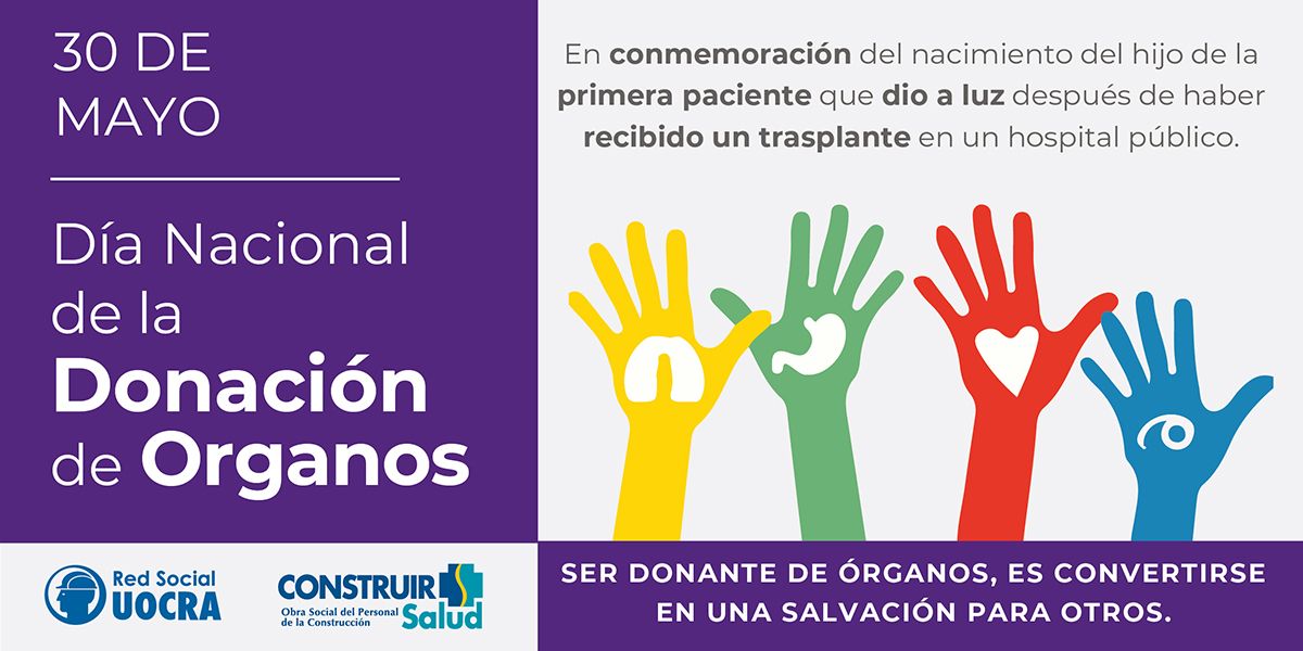 30 de mayo Día Donación de órganos