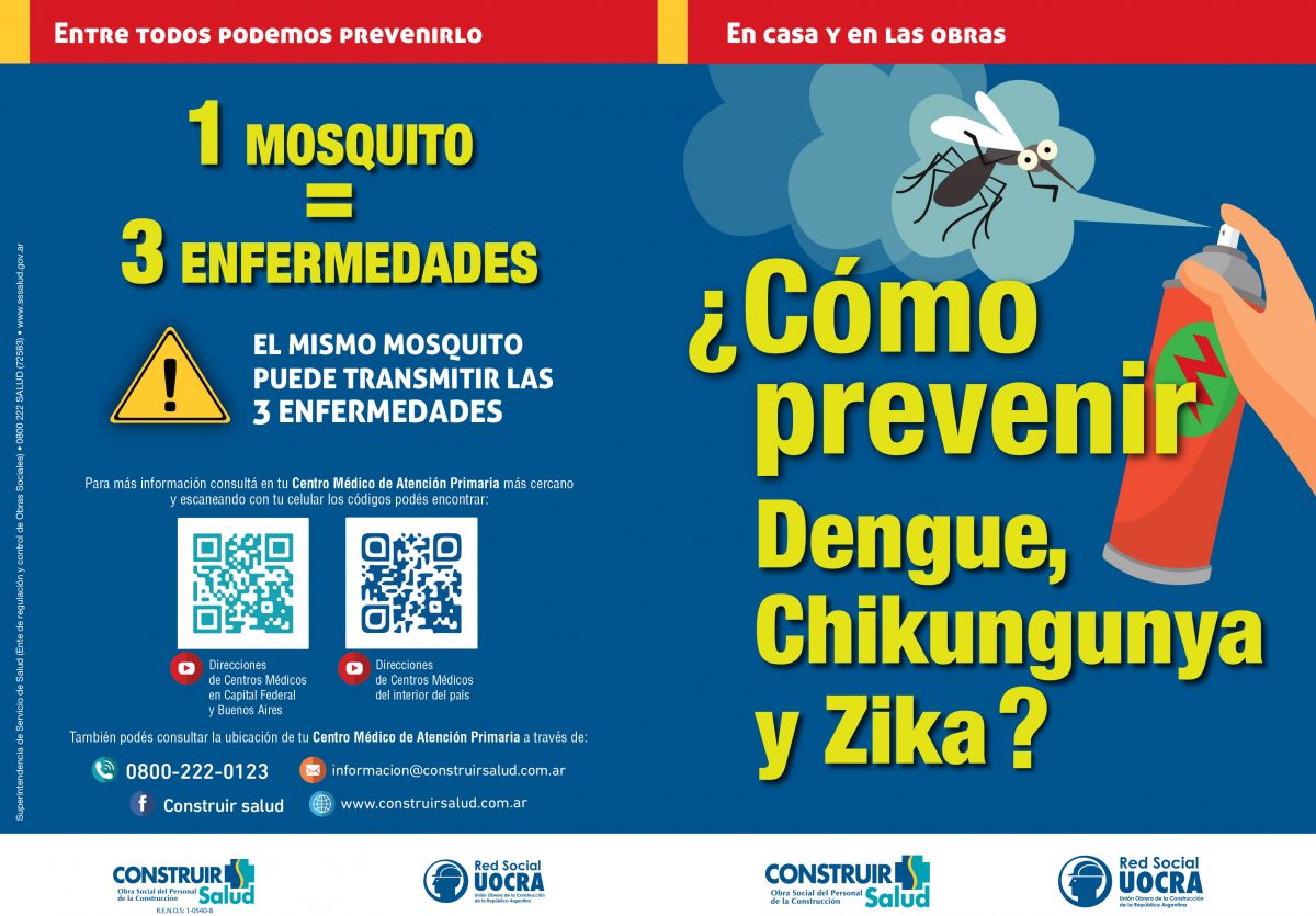 Foto noticia OSPeCon - Cómo prevenir Dengue, Chikungunya y Zika?