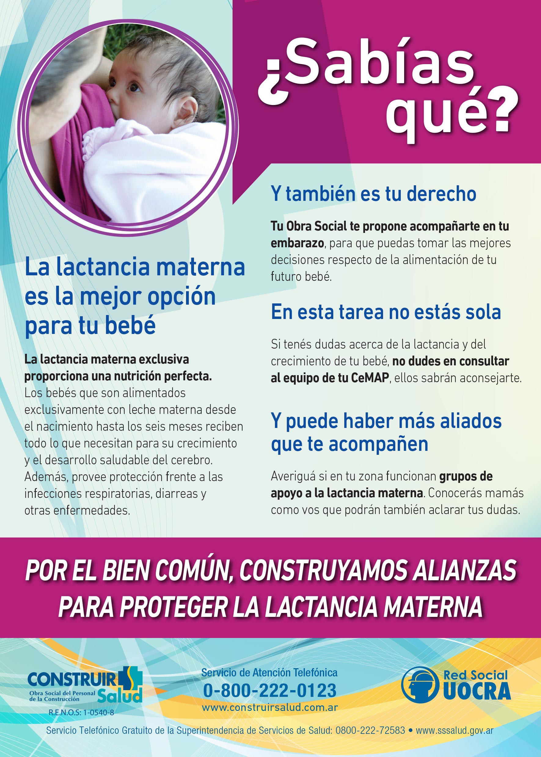 Semana mundial de la lactancia materna del 1 al 7 de agosto