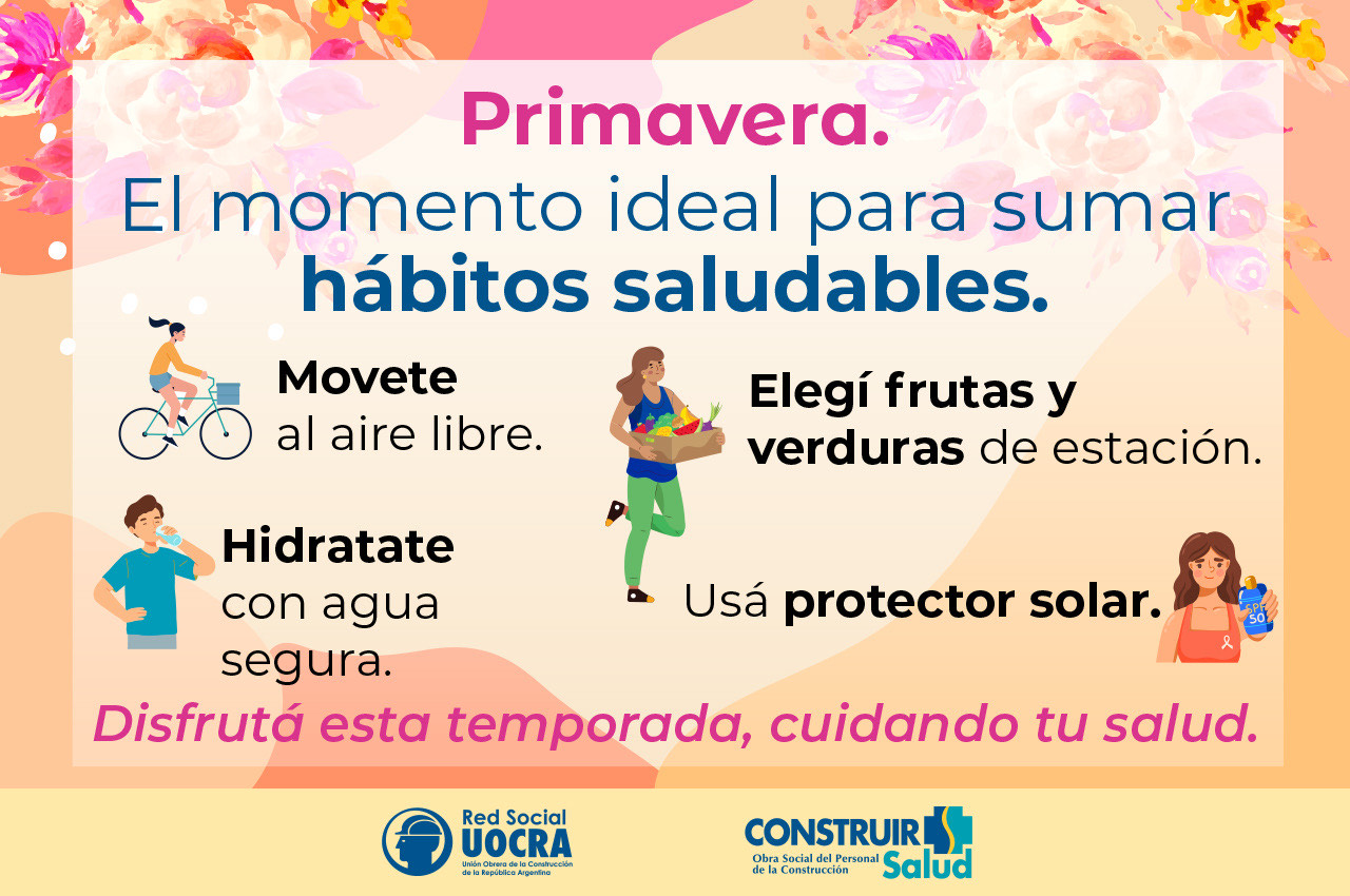 Primavera: el momento ideal para sumar hábitos saludables.